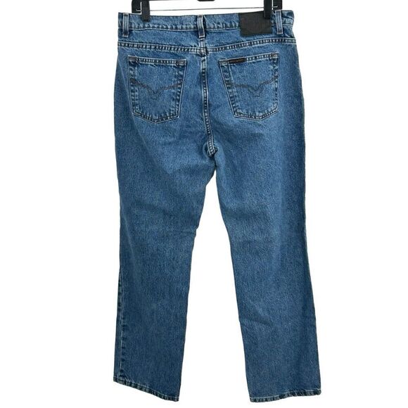 Harley Davidson Jeans Women Size 12 Petite Medium Wash Blue Denim - Picture 3 of 16